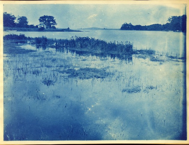 Tide coming in cyanotype by Arthur Wesley Dow