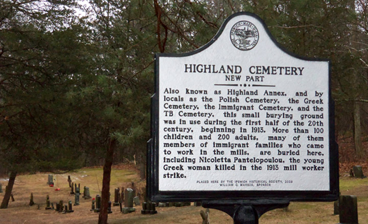 Immigrants Cemetery Ipswich MA