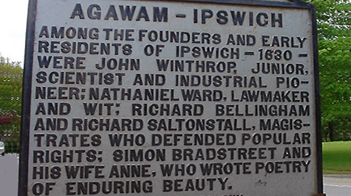 Ipswich MA Agawam Tercentenary plaque