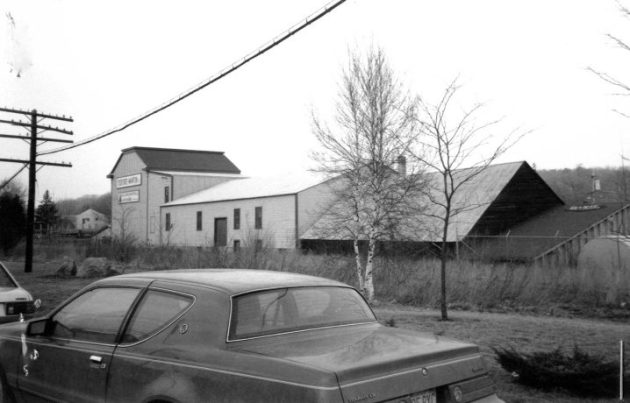 View of the rear of Tedford and Martin Lumber in Ipswich MA