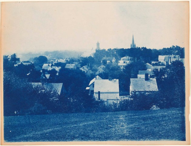Ipswich steeple views cyanotype by Arthur Wesley Dow