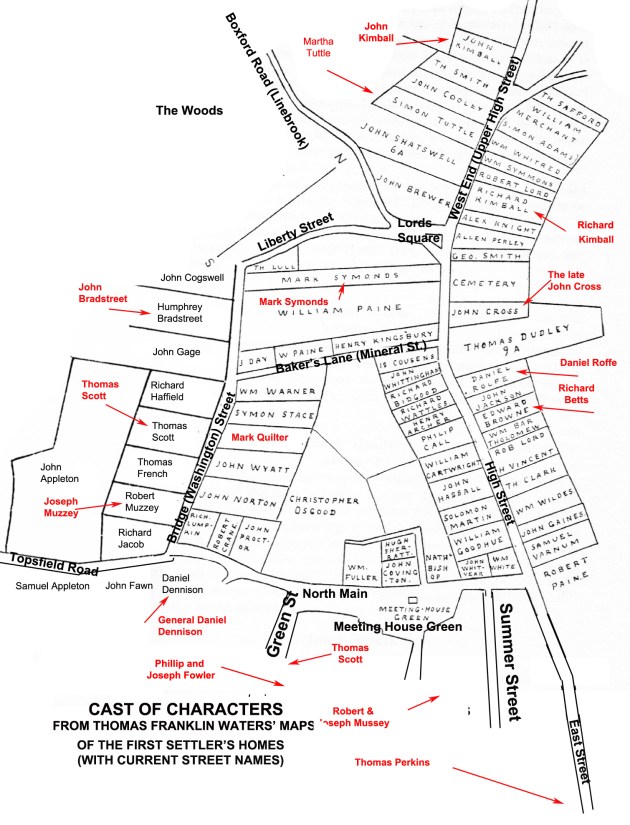 Maps of early settlers land grants