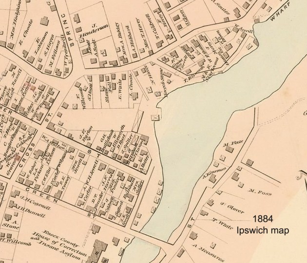 Ipswich map of 1884
