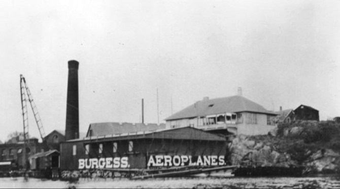 The Burgess airplane factory in Marblehead