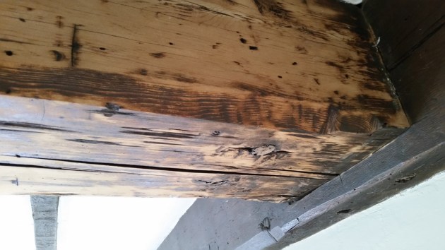 Summer beam in the Edward Brown house