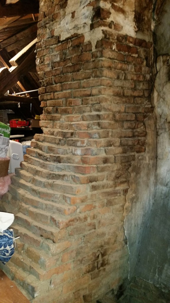 Chimney in the Edward Brown house