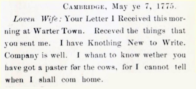 Letter May 7, 1775Joseph Hodgkins to Sarah