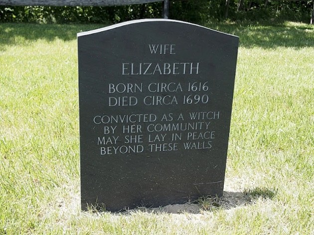 Memorial to Elizabeth Morse at the First Burying Ground of the Settlers of Newbury.