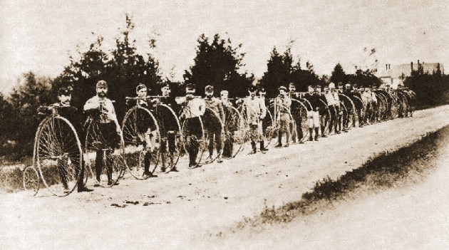 Boston bicycle club in 1878
