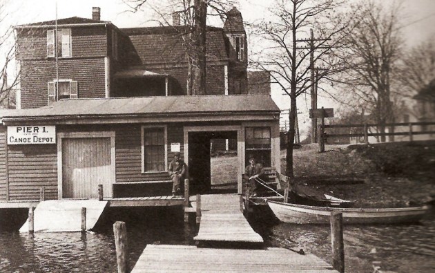 Samuel Goodhue canoe landin on Peatfield Street in Ipswich MA