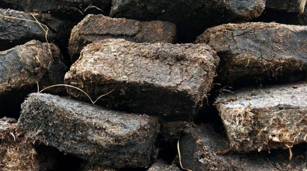 Peat bricks