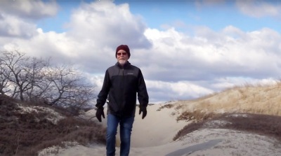 Gordon Harris walk in the dunes