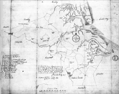 1795 Ipswich map by Barnabas Dodge