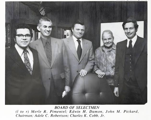 Adele Kitty Robertson as an Ipswich selectman in 1976