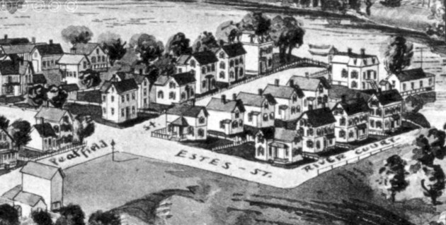 1893 Ipswich Birdseye Map