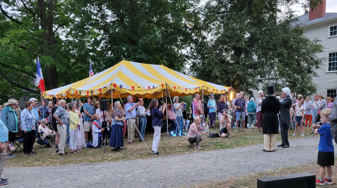 Lafayette greeted in Ipswich August 2024