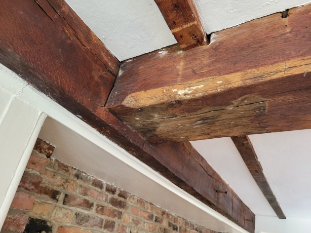 Summer beam at 26 East. St. in Ipswich