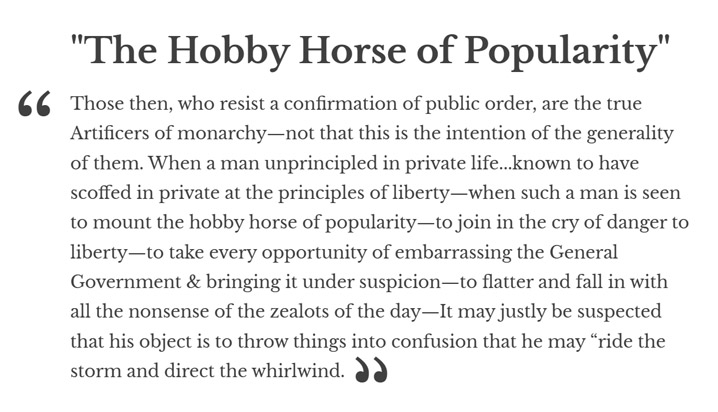 The "Hobby Horse of Popularity"
