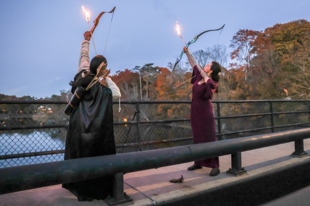 Archers at the Ipswich Illumination