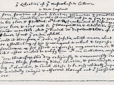 The 1641 Massachusetts Body of&nbsp;Liberties