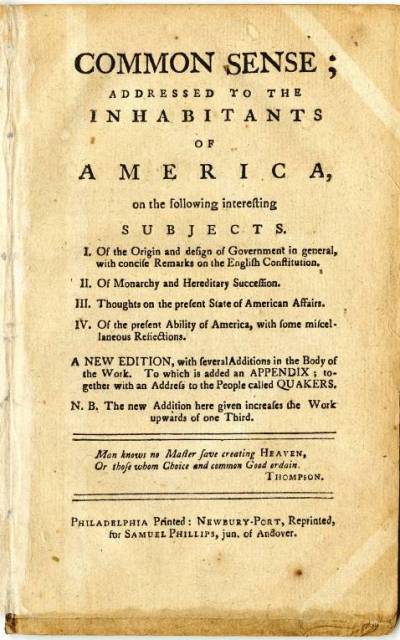 Common Sense by Thomas Paine